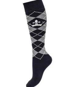 Chaussettes hautes Argyle Glitzer II