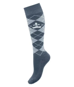 Chaussettes hautes Argyle Glitzer II