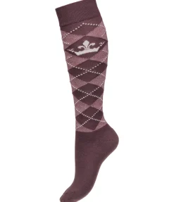 Chaussettes hautes Argyle Glitzer II