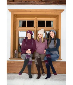 Chaussettes hautes à base de laine mérinos Malia