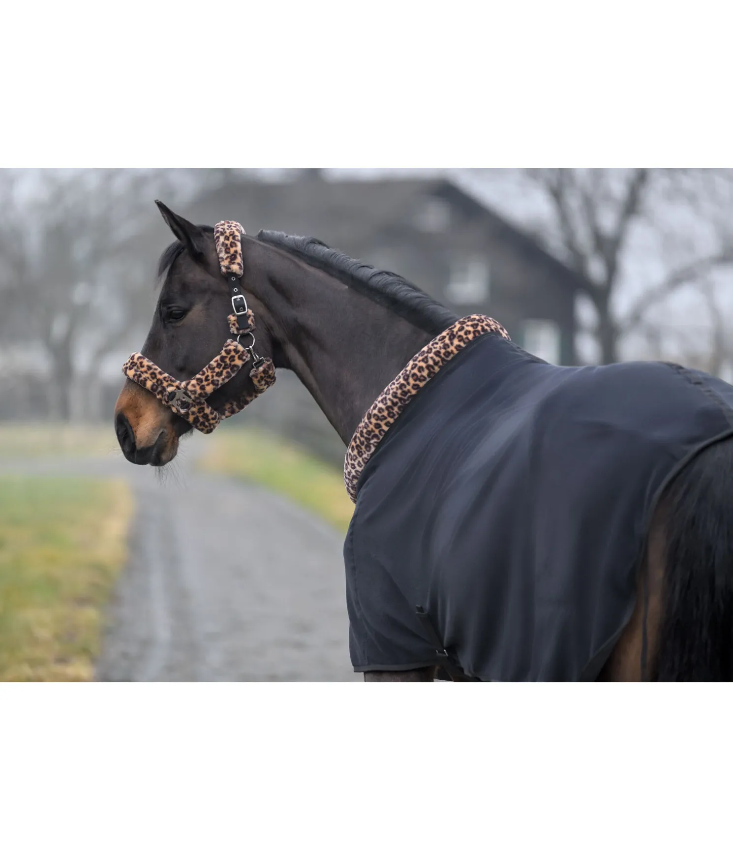 Chemise séchante en polaire avec col en fourrure Teddy Leo
