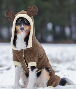 Combinaison douillette pour chien Rudolph