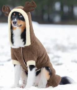 Combinaison douillette pour chien Rudolph