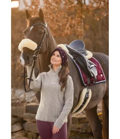 Fourreau pour têtière ou muserolle en véritable fourrure d'agneau