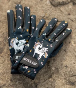 Gants d'équitation d'hiver enfant Unicorn