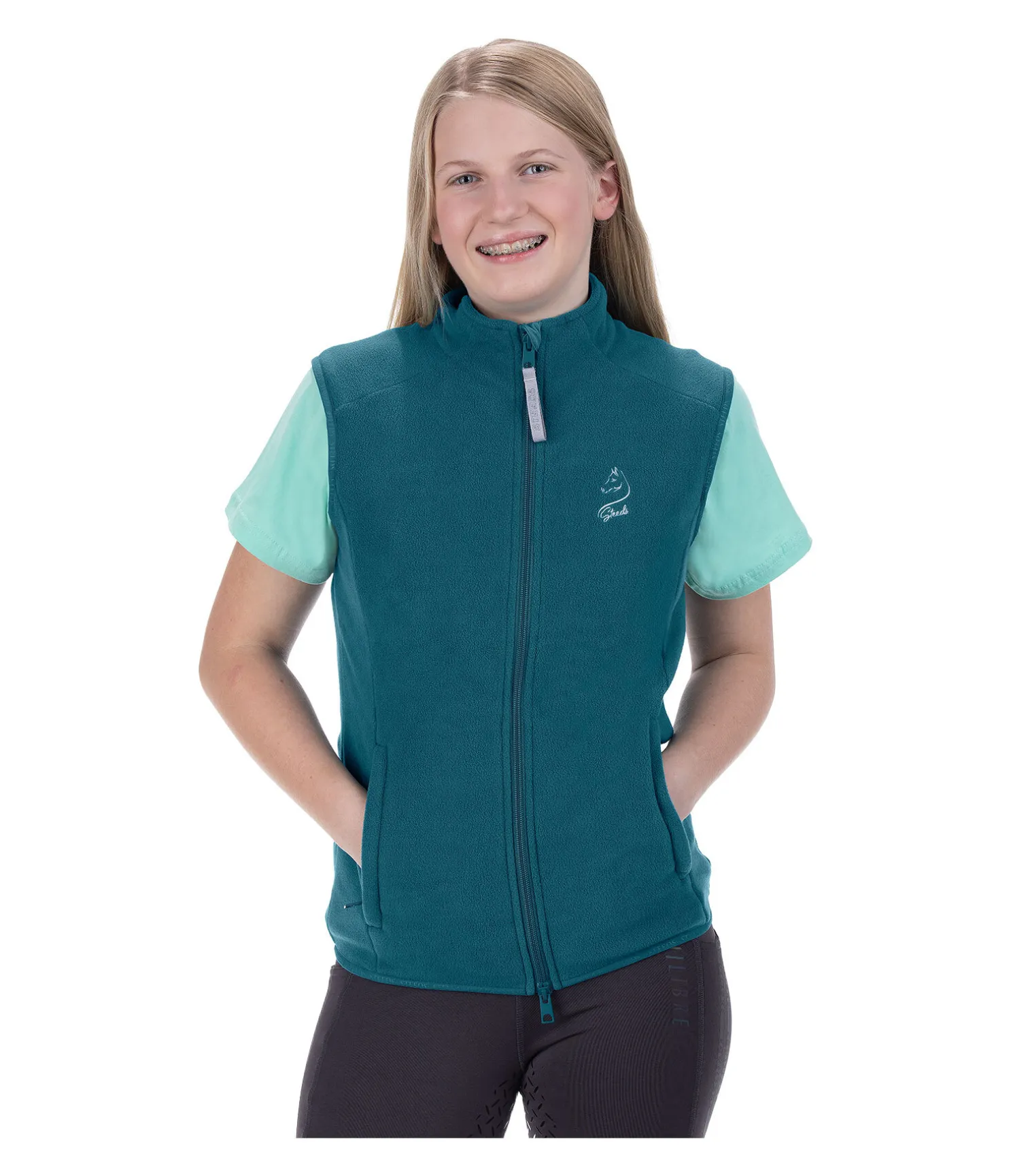Gilet d'équitation polaire enfant Cadis