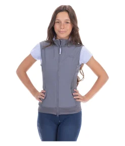 Gilet d'équitation stretch bi-matière Enfant Hedi