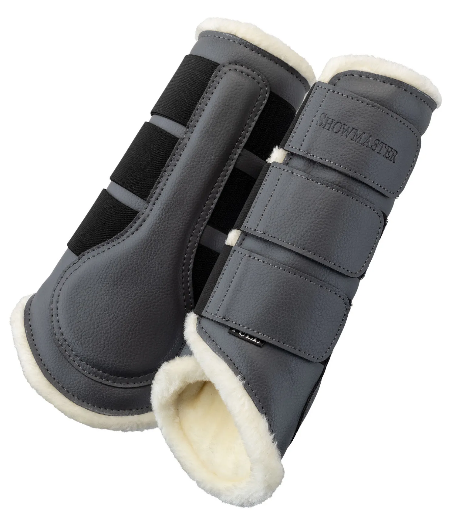 Guêtres de dressage postérieures en polaire Teddy