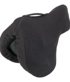 Housse de selle en polaire avec passant de sangle