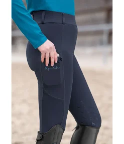Legging d'équitation à basanes grip enfant Liori