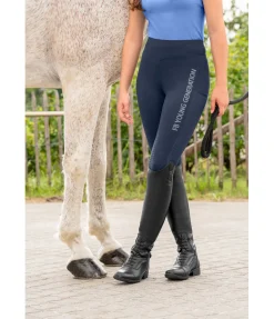 Legging d'équitation à fond intégral grip enfant Laser Cut