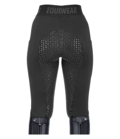 Legging d'équitation hybride et thermique à fond intégral grip Malea
