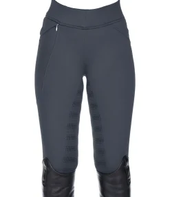 Legging d'équitation taille haute thermique à fond intégral grip enfant Lima