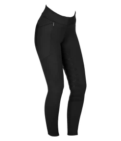 Legging d'équitation taille haute thermique à fond intégral grip enfant Lima