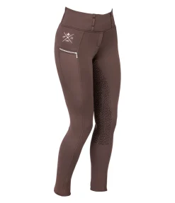 Legging d'équitation thermique à fond intégral grip Kassandra