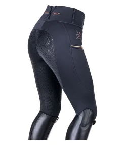 Legging d'équitation thermique à fond intégral grip Kassandra