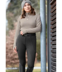 Legging d'équitation thermique à fond intégral grip Amber