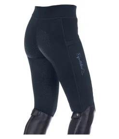Legging d'équitation thermique à fond intégral grip enfant Snow