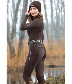 Legging d'équitation thermique avec fond intégral grip Juliette