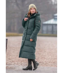 Manteau d'équitation matelassé à capuche Anne