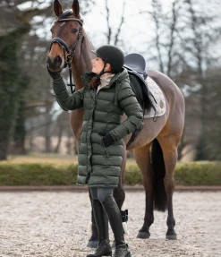 Manteau d'équitation matelassé à capuche Minou