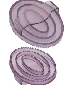 Mini étrille en caoutchouc à paillettes