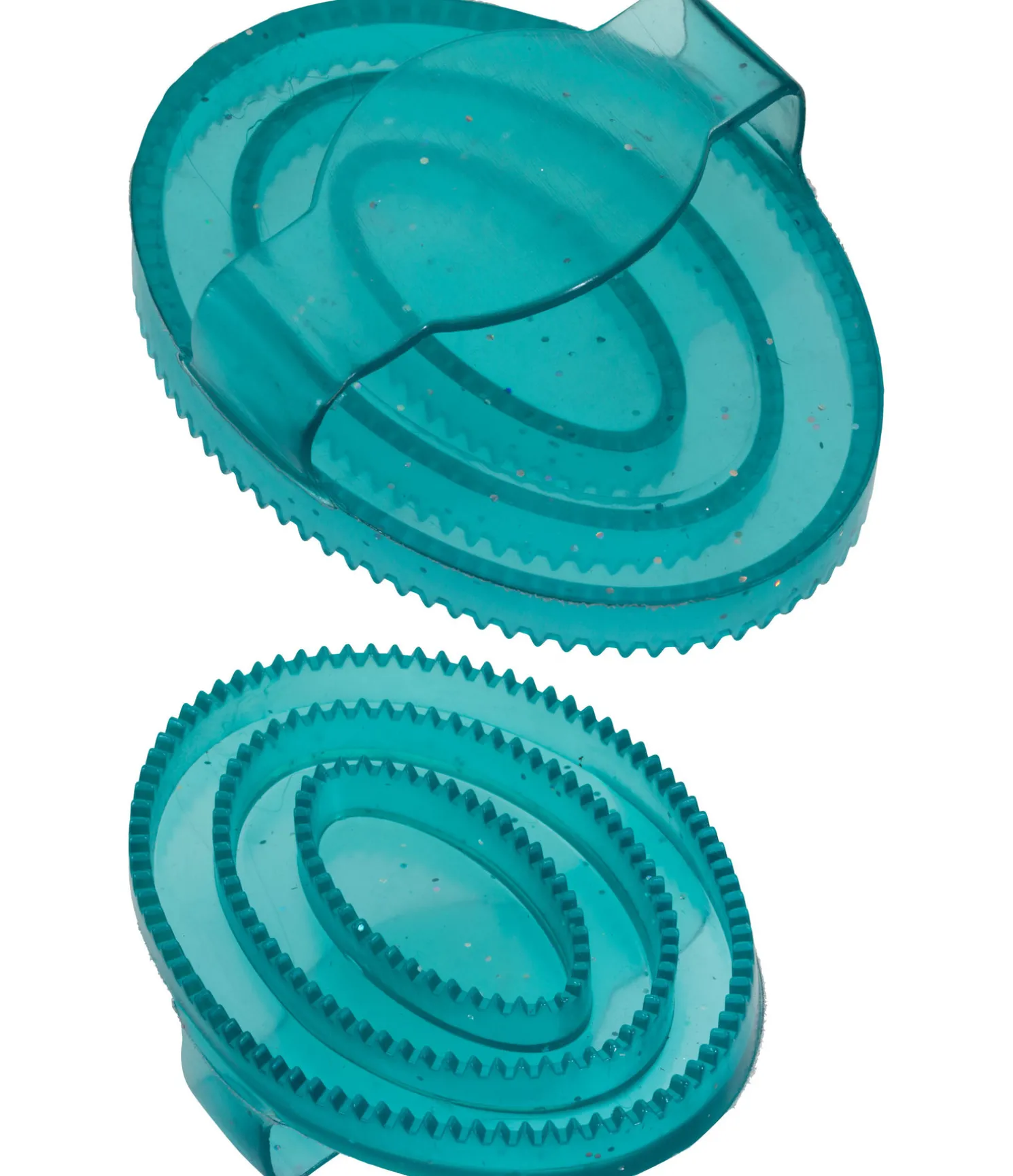 Mini étrille en caoutchouc à paillettes