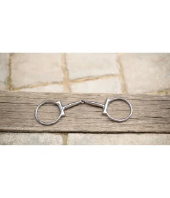 Mors à anneaux Stainless Steel Offset Dee Snaffle