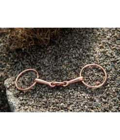 Mors à anneaux double brisure Rosé