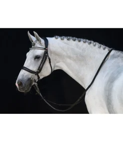 Muserolle anatomique sans noseband en cuir gras Mix & Match PRO