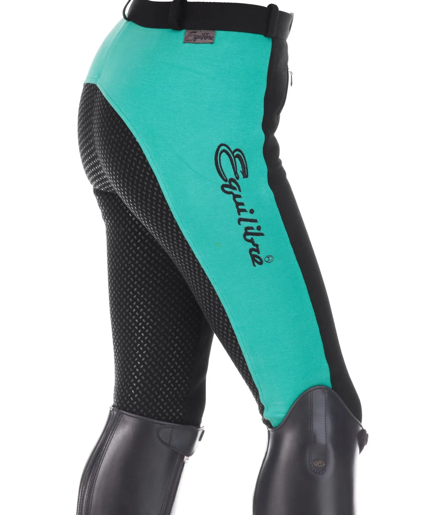 Pantalon d'équitation à fond intégral grip enfant Merle