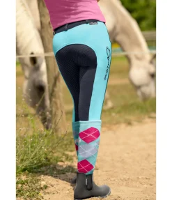 Pantalon d'équitation à fond intégral grip enfant Merle