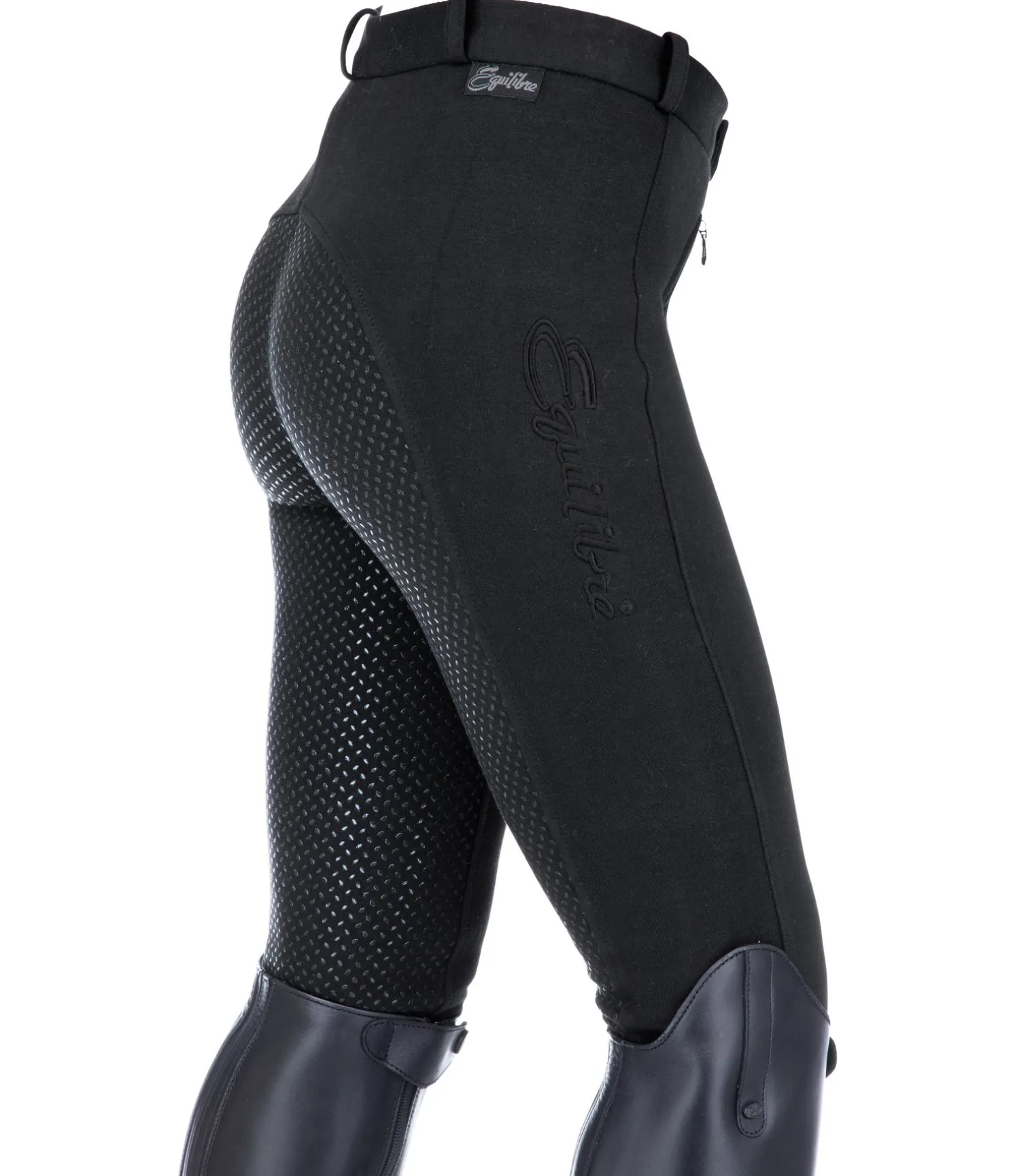 Pantalon d'équitation à fond intégral grip enfant Merle