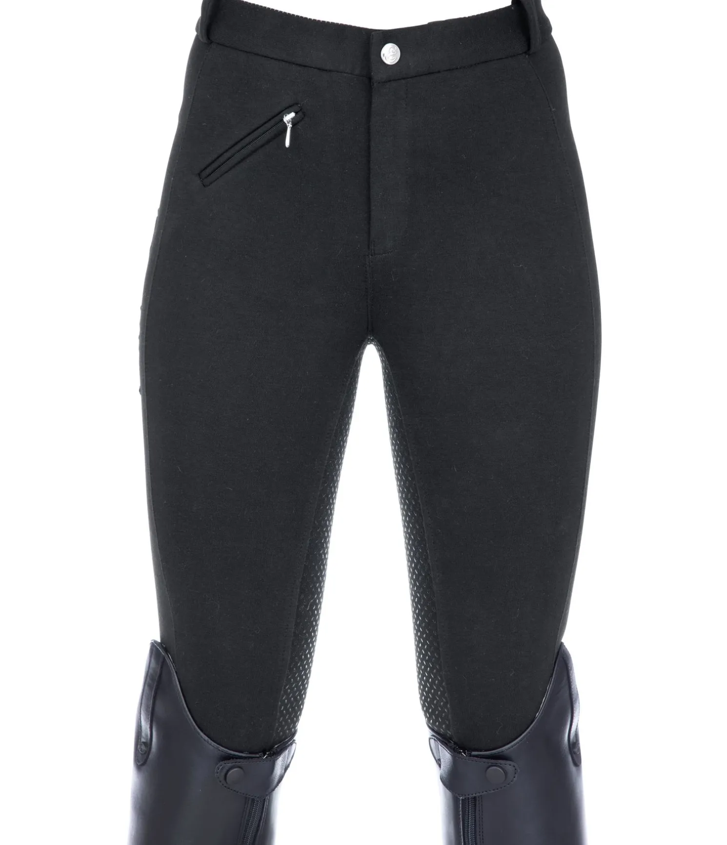 Pantalon d'équitation à fond intégral grip enfant Merle