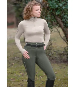 Pantalon d'équitation confort taille haute à fond intégral grip Tabea
