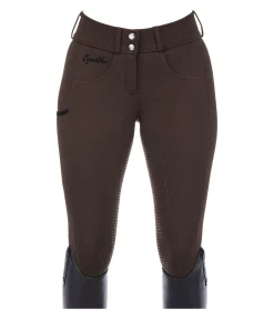 Pantalon d'équitation confort taille haute à fond intégral grip Juliane