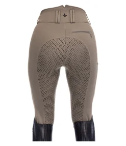 Pantalon d'équitation confort taille haute à fond intégral grip Juliane
