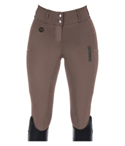 Pantalon d'équitation d'été hybride à fond intégral grip Samira-Mesh