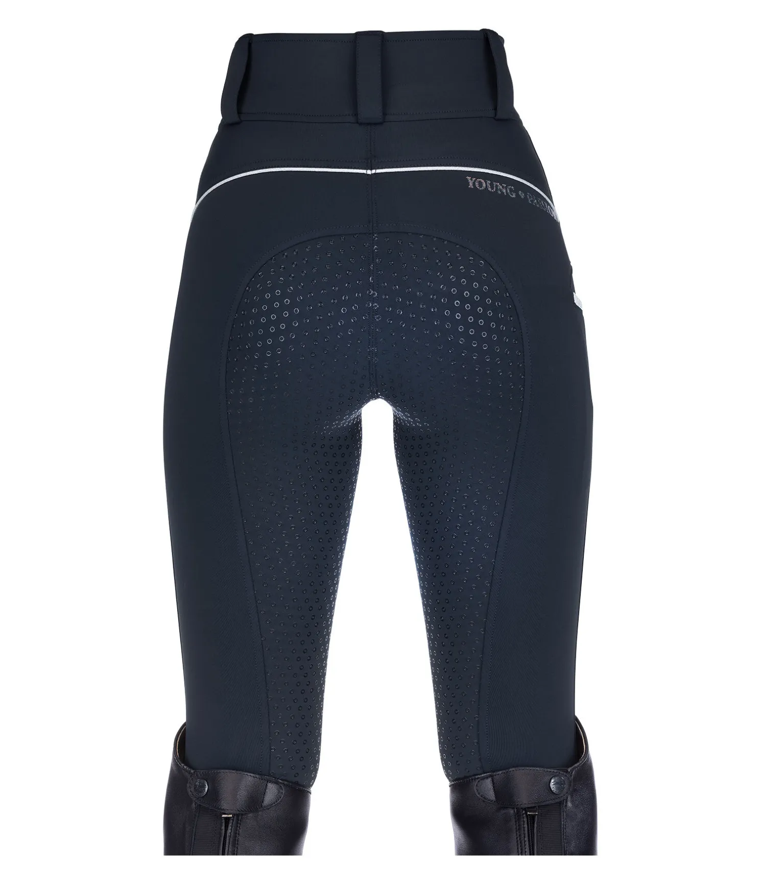 Pantalon d'équitation hybride à fond intégral grip enfant Jola