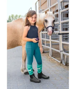 Pantalon d'équitation hybride à fond intégral grip enfant Ilva