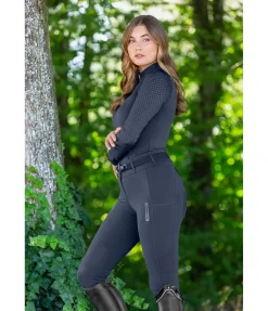 Pantalon d'équitation mesh hybride à basanes grip Romy