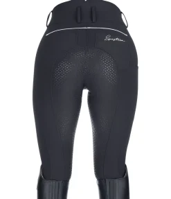 Pantalon d'équitation taille haute thermique à fond intégral grip Elodie