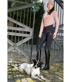 Pantalon d'équitation taille haute à fond intégral Grip Catherine