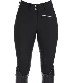 Pantalon d'équitation taille haute thermique à fond intégral grip Elodie