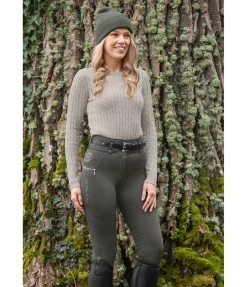 Pantalon d'équitation thermique hybride à fond intégral grip Cheyenne