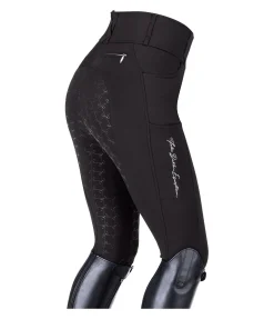 Pantalon d'équitation thermique à fond intégral grip Jessica