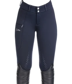 Pantalon d'équitation thermique et hybride à fond intégral grip enfant Talea