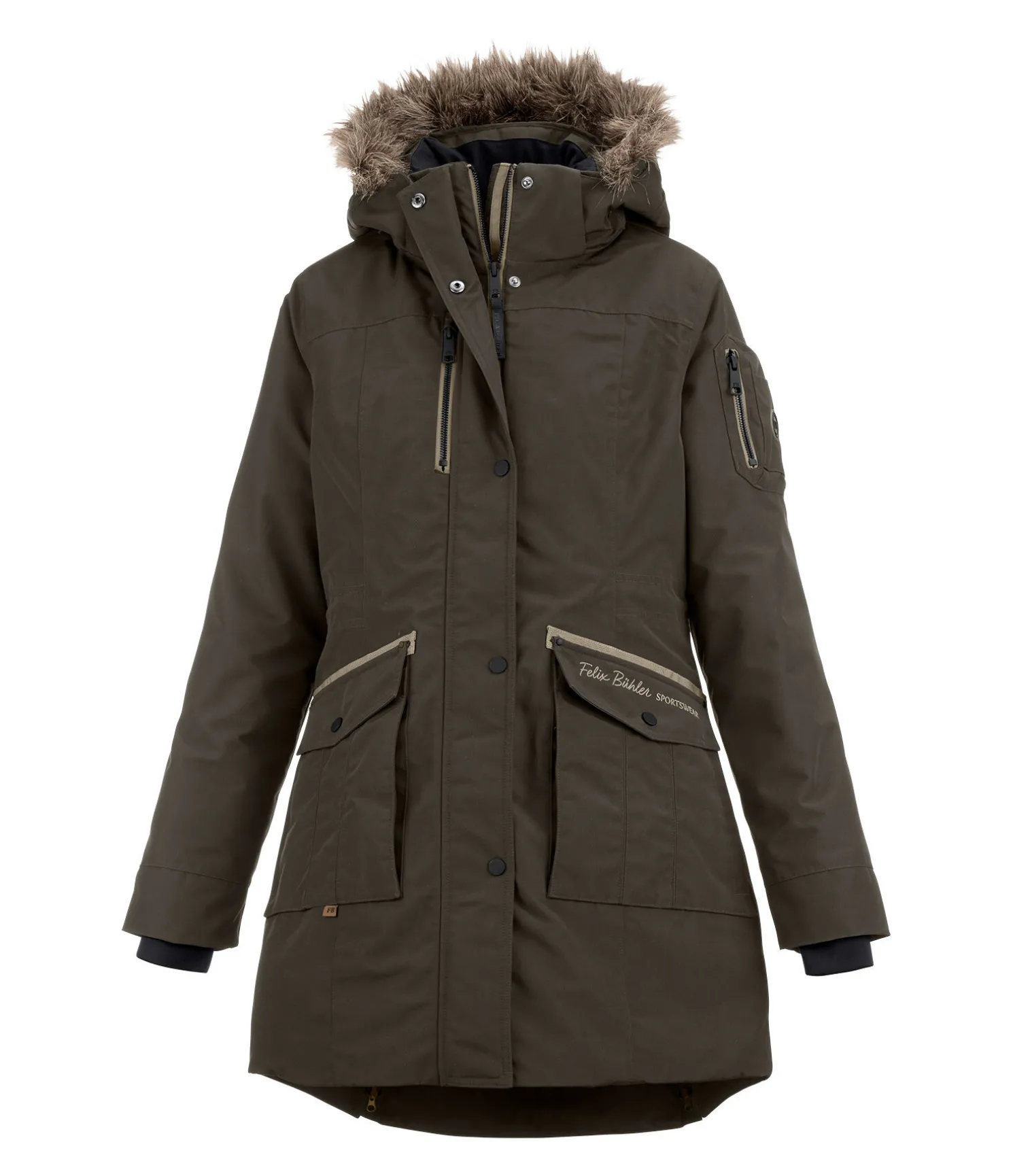 Parka d'équitation technique à capuche Ulla