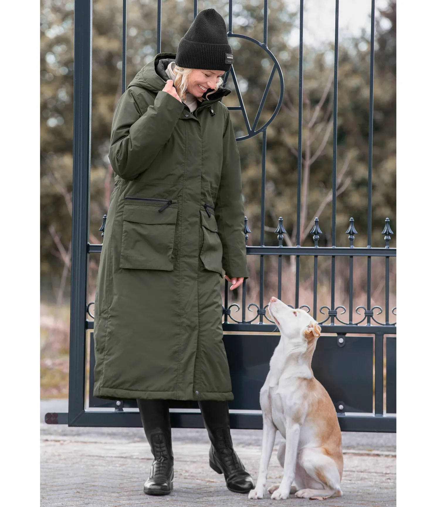 Parka longue à capuche Claudi