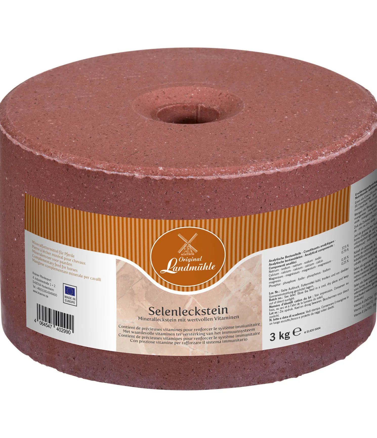 Pierre à lécher au sélénium